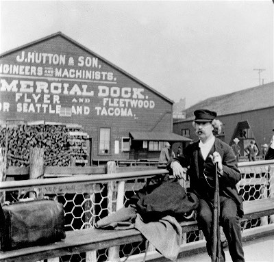 TwainSea400 Mark Twain arriving in Seattle 1895