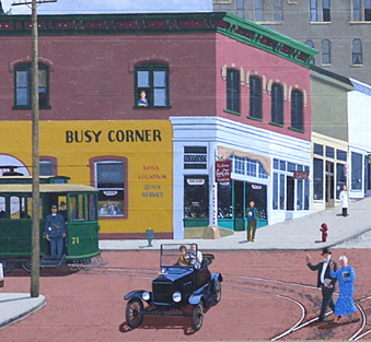 BUSY CORNER The Northeast Corner of 11th and Harris